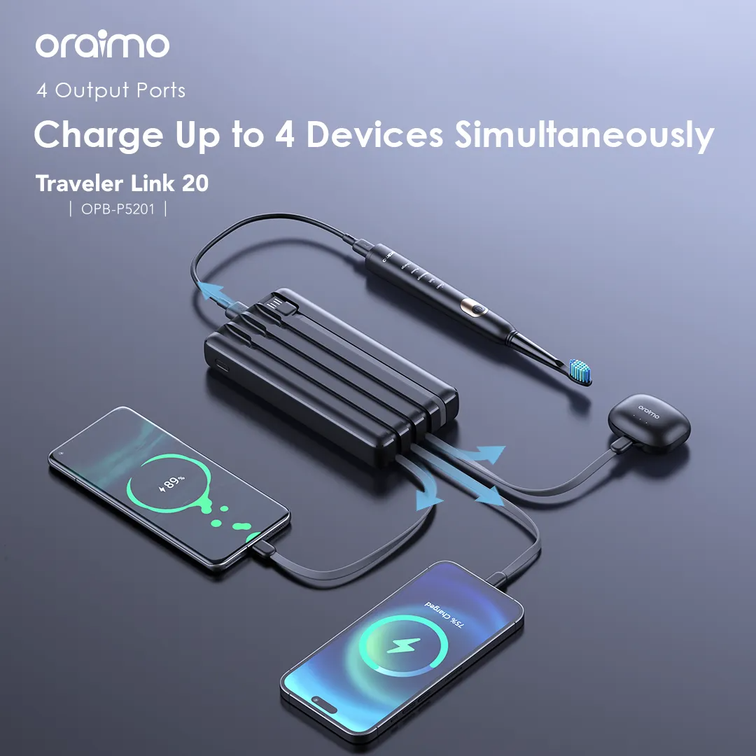 Oraimo Traveler Link 20 20000mAh 12W Power Bank Christmas