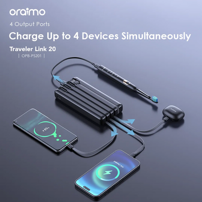 Oraimo Traveler Link 20 20000mAh 12W Power Bank Christmas