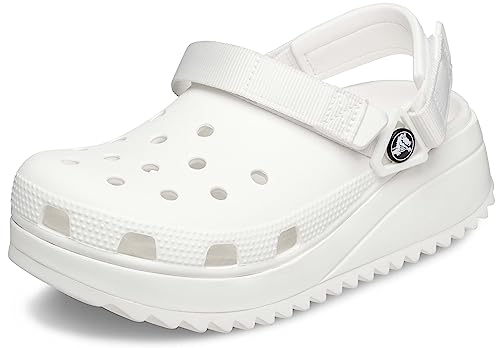 Crocs Unisex Classic Hiker Clogs, White/Multi Solarized Tie-dye, Numeric_13 US Men