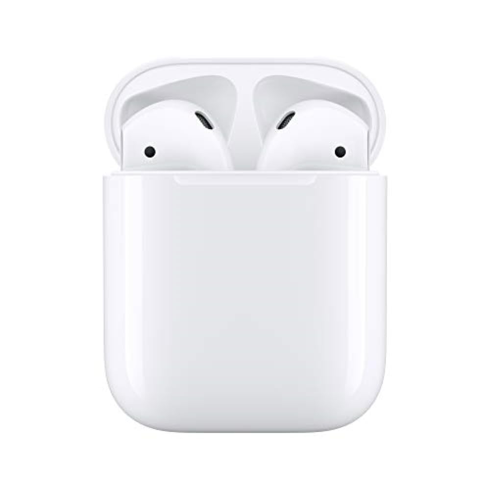 Apple AirPods Wireless Ear Buds, Bluetooth Headphones with Lightning Charging Case Included, Over 24 Hours of Battery Life, Effortless Setup for iPhone