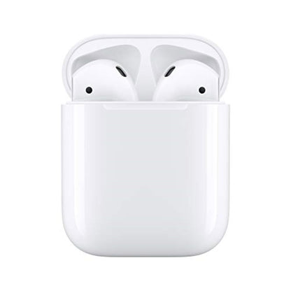 Apple AirPods Wireless Ear Buds, Bluetooth Headphones with Lightning Charging Case Included, Over 24 Hours of Battery Life, Effortless Setup for iPhone