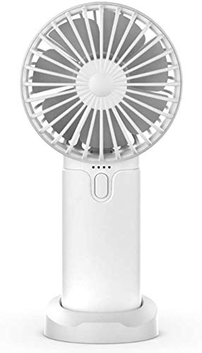 Mini X2 USB Handheld Portable Rechargeable High Capacity Battery Mini Fan with SMART Mobile Holder (white) New Arrival