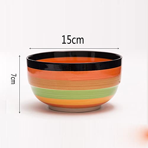 Small Rice Bowl Ceramic Tableware Mala Tang Seasoning Girl Heart Household Korean Thick Large Porcelain Bowl kitchen Single