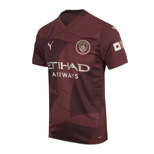 PUMA Manchester City Men’s Replica Third Jersey 2024/25 (US, Alpha, Small, Regular, Regular, Dark Jasper) free shipping