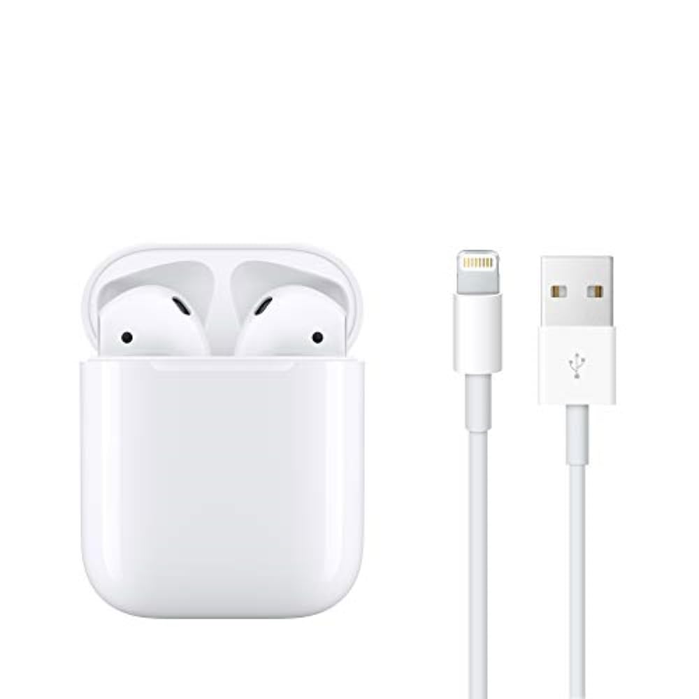 Apple AirPods Wireless Ear Buds, Bluetooth Headphones with Lightning Charging Case Included, Over 24 Hours of Battery Life, Effortless Setup for iPhone