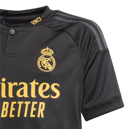 adidas Real Madrid CF 3rd Jersey Youth 2023/24 (US, Alpha, X-Small, Regular, Black)