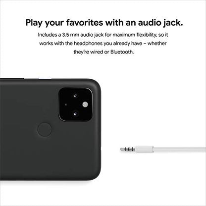 Google Pixel 4a with 5G - Android Phone - New Unlocked Smartphone with Night Sight and Ultrawide Lens - Just Black