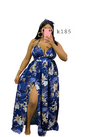 Women's Palm Leaf Floral Long Dress Halter Summer Casual Maxi Dresses Tropical Resort Sundresses Beach Vacation Outfits