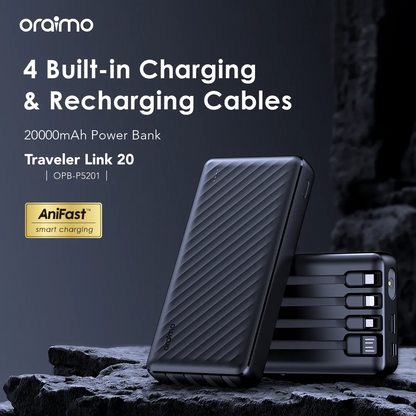 Oraimo Traveler Link 20 20000mAh 12W Power Bank Christmas