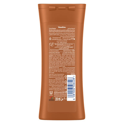 Vaseline® Body Lotion intensive care cocoa radiant made with 100% pure cocoa butter for a natural glow 200ML Beauty