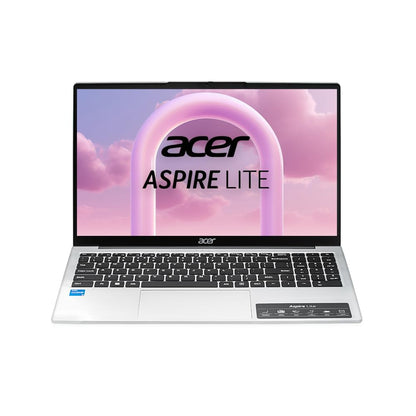 Acer Aspire Lite 12th Gen Intel Core i5-12450H Thin and Light Laptop (Windows11Home/16GB RAM/512GB SSD/MSO) AL15-52H, 39.62cm (15.6") IPS Full HD, Backlit Keyboard, Pure Silver, 1.7KG