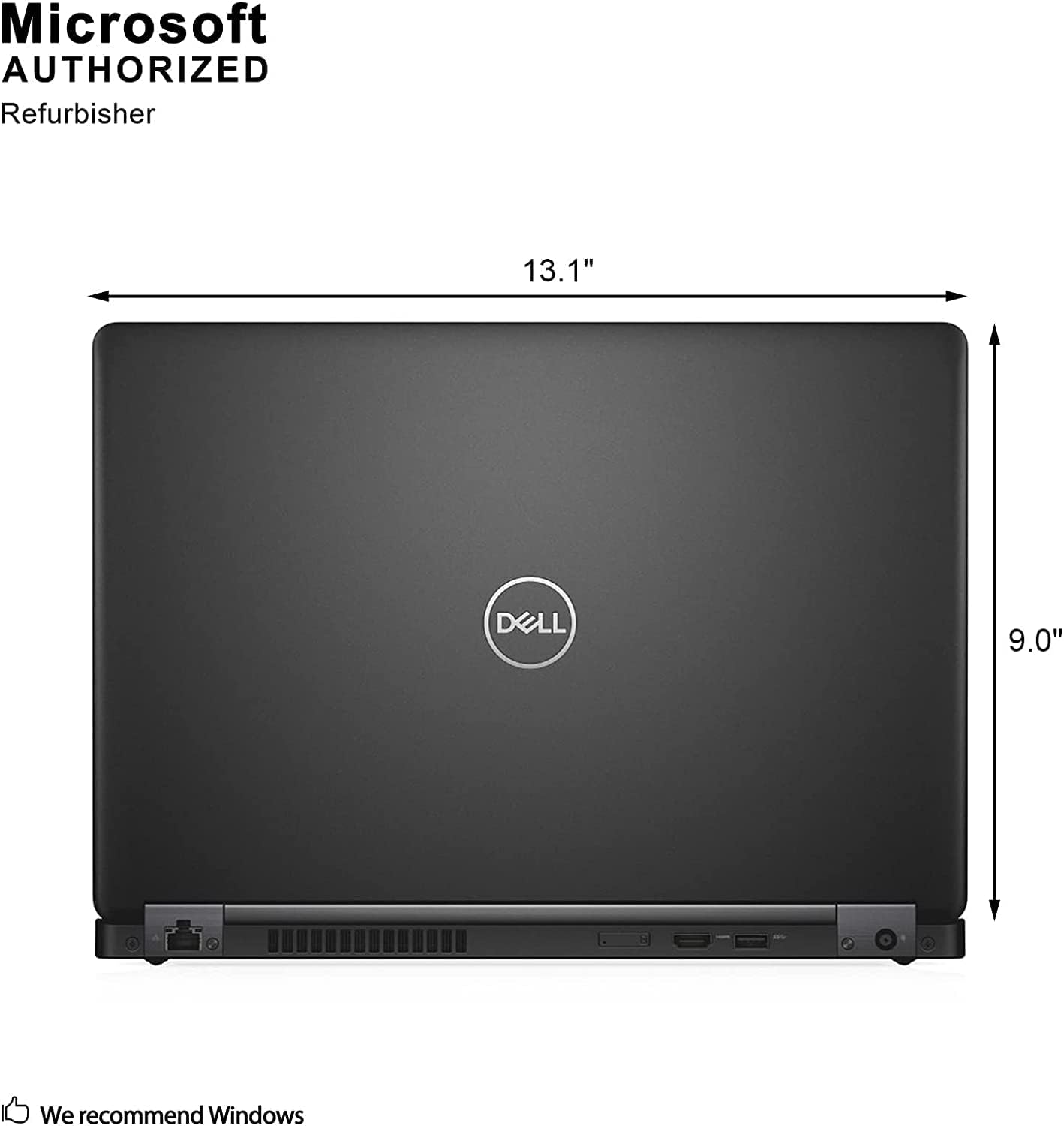 Dell Latitude 5490 / Intel 1.7 GHz Core i5-8350U Quad Core CPU / 16GB RAM / 512GB SSD / 14 FHD (1920 x 1080) Display/HDMI/USB-C/Webcam/Windows 10 Pro (Renewed)