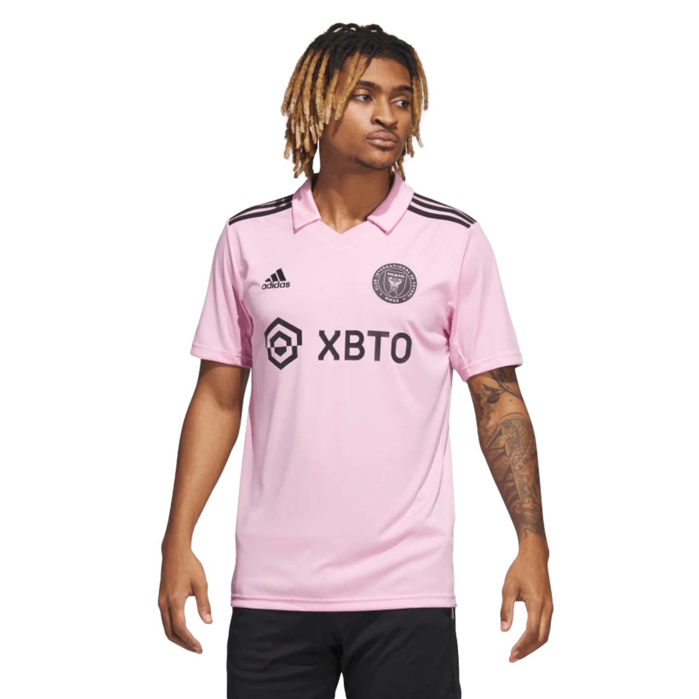 adidas Men's Soccer Inter Miami 22/23 Home Jersey (as1, Alpha, m, Regular, Regular) Pink