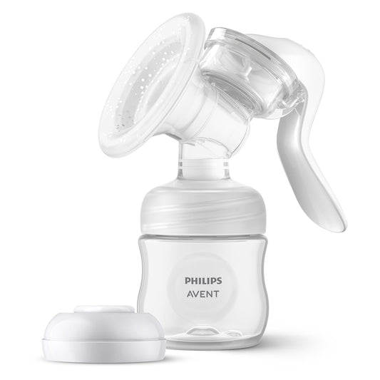 Philips Avent Manual Breast Pump - Easy Pumping with Natural Motion Technology - Transparent, SCF430/03 Baby