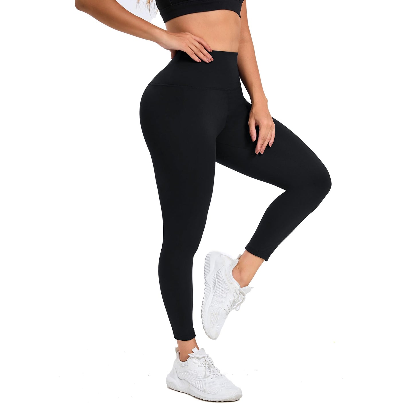 YESGG Leggings for Women - 3 Pairs High Waisted Black Leggings Women Grey Leggings for Women Tummy Control Yoga Navy Blue Leggings for Women Black Grey Navy Blue L/XL