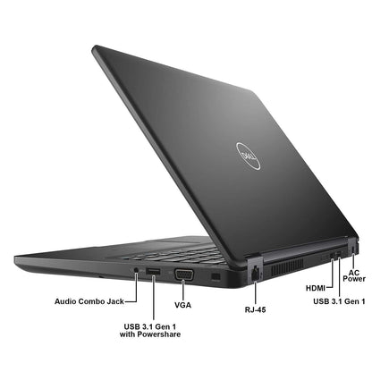 Dell Latitude 5490 / Intel 1.7 GHz Core i5-8350U Quad Core CPU / 16GB RAM / 512GB SSD / 14 FHD (1920 x 1080) Display/HDMI/USB-C/Webcam/Windows 10 Pro (Renewed)