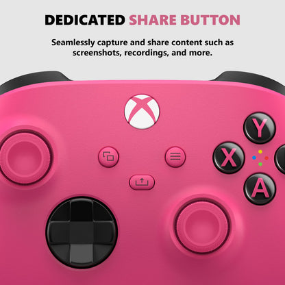 Xbox Core Wireless Gaming Controller – Deep Pink Series X|S, One, Windows PC, Android, and iOS