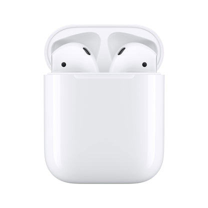 Apple AirPods (2nd Generation) Wireless Ear Buds, Bluetooth Headphones with Lightning Charging Case Included, Over 24 Hours of Battery Life, Effortless Setup for iPhone