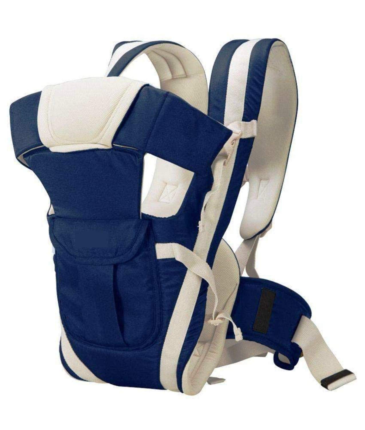 International Soft Baby Carrier 4 in 1 Position with Comfortable Head Support & Buckle Straps (Blue)