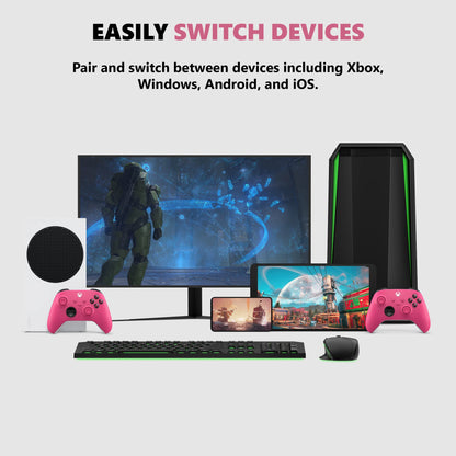 Xbox Core Wireless Gaming Controller – Deep Pink Series X|S, One, Windows PC, Android, and iOS