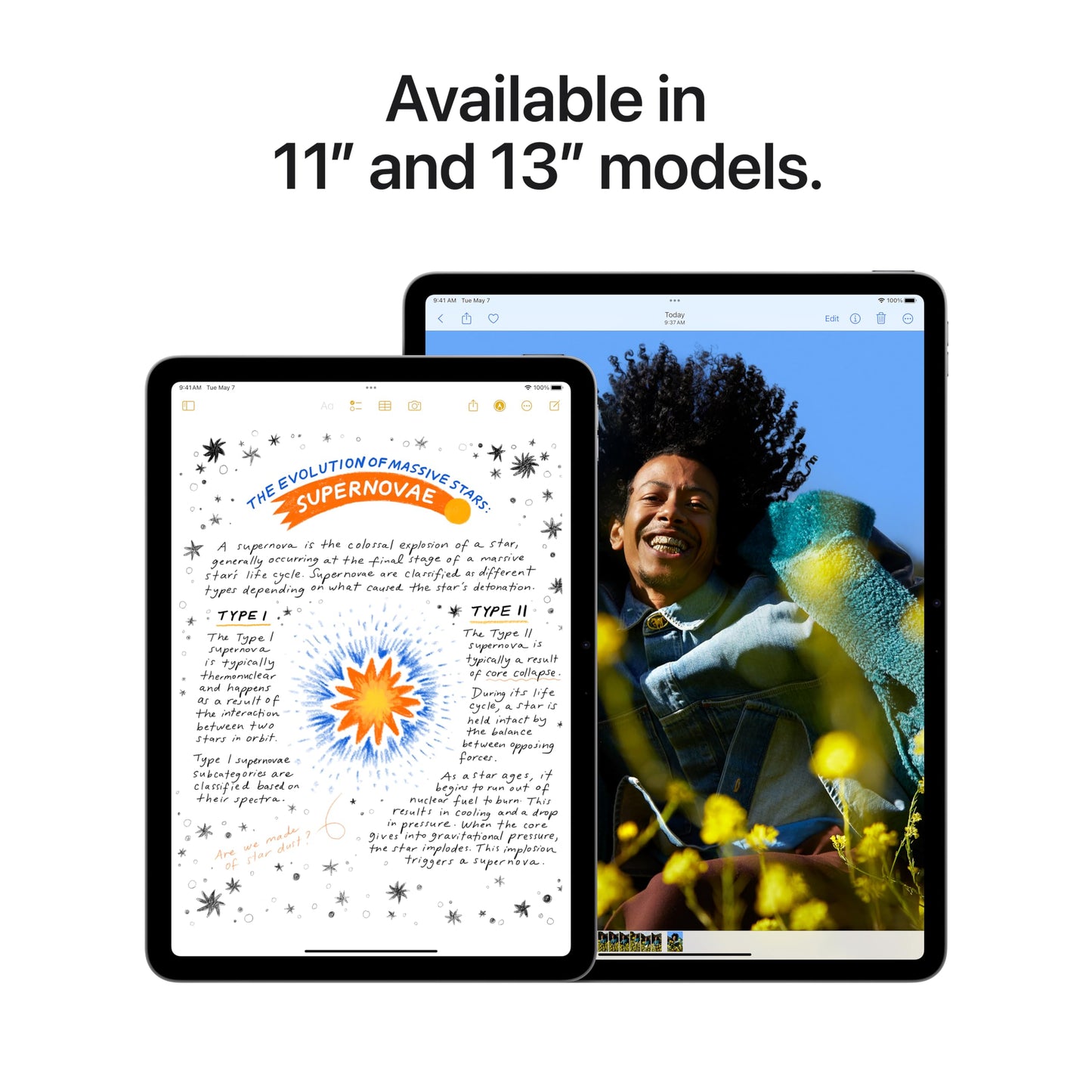 Apple iPad Air 11-inch (M2): Built for Apple Intelligence, Liquid Retina Display, 128GB, 12MP Front/Back Camera, Wi-Fi 6E, Touch ID, All-Day Battery Life — Space Gray