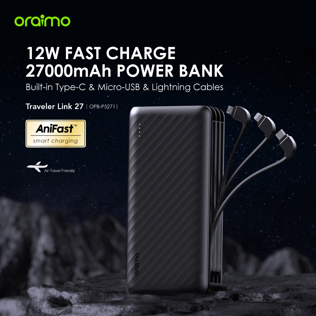 Oraimo Traveler Link 27 27000mAh 12W Power Bank Christmas