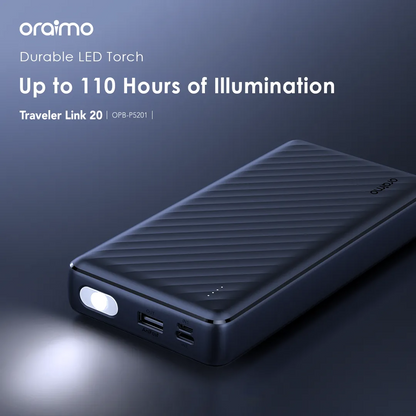 Oraimo Traveler Link 20 20000mAh 12W Power Bank Christmas