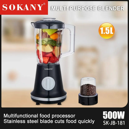 Ice Smoothies Blender Food Processors Function Blender and Coffee Grinder home