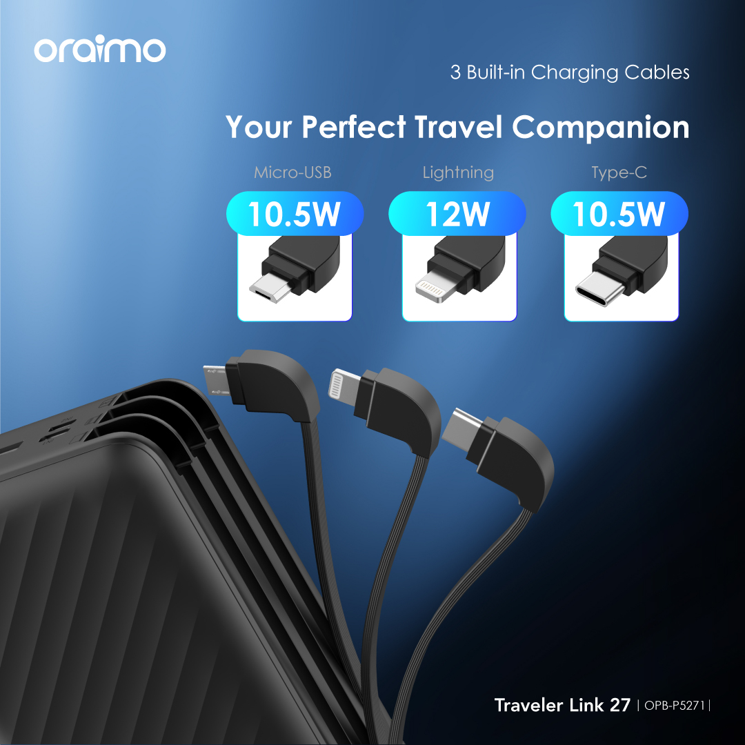 Oraimo Traveler Link 27 27000mAh 12W Power Bank Christmas